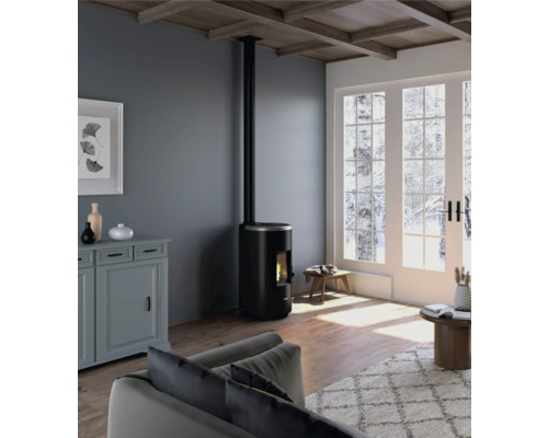 Stufa a pellet FreePoint Chrome 7 – Acciaio cromato – 7 kW – Image 2