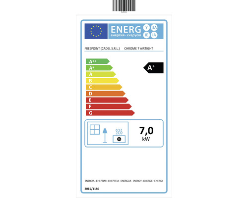 Stufa a pellet FreePoint Chrome 7 – Acciaio cromato – 7 kW – Image 4